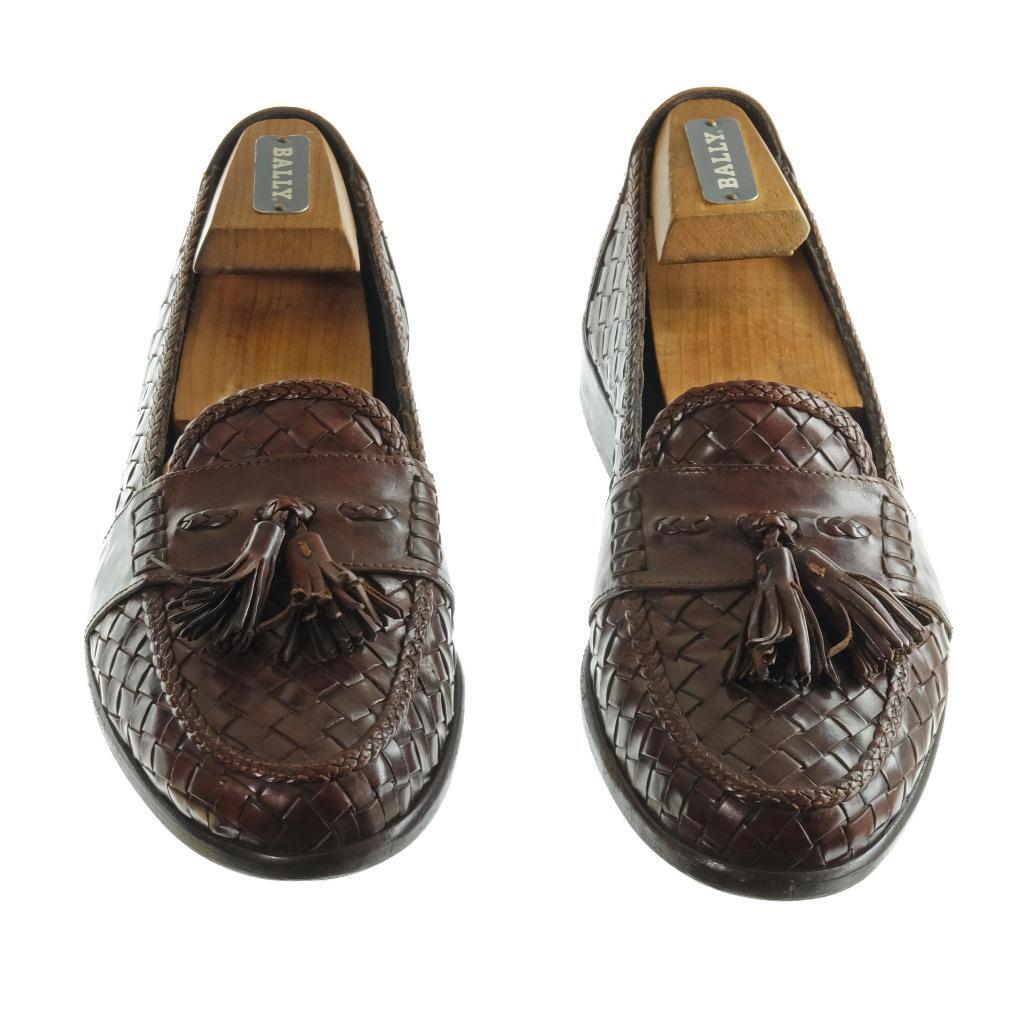 BRAGANO for COLE HAAN Tassel Loafers Shoes Sz. 9 M Woven  display picture 2