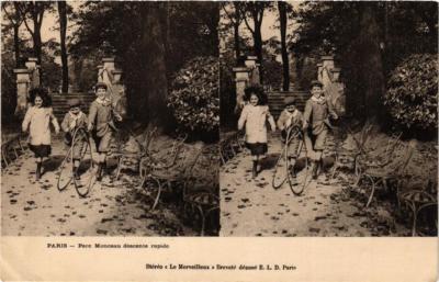 CPA AK PARIS 8. Parc Monceau schneller Abstieg (700892)