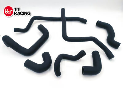 Silicone Radiator Hose Kit non A/C For BMW E30 M20 325 325i 1988-1993 Matt Black