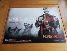 Image of Homefront Vintage (2010) Original Game Poster (360, PS3) Double Sided (RARE)