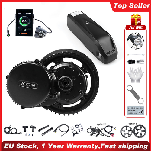 Bafang bbs01b 36v 250w Mid-DRIVE MOTOR CONVERSION KIT DIY ELECTRIC BIKE  756wh | eBay