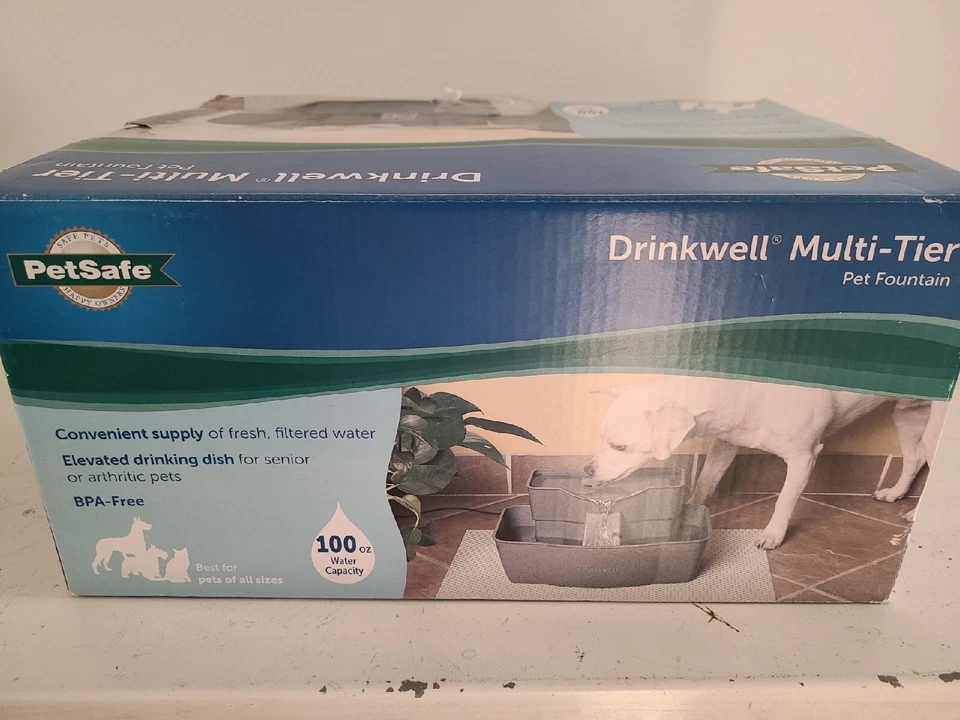 PetSafe PWW00-13708 Drinkwell Multi-Tier Fountain Dog & Cat Pet- Carbon Filter - Image 3 of 4