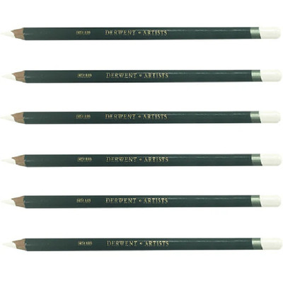 NEW Derwent Artists Pencil Chinese White Colour Pack 6