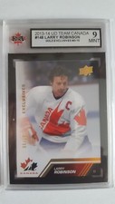 Larry Robinson 2013-14 Team Canada Gold Exclusives Hockey Card #5/10 Graded 9!!!