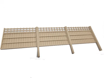 WPD OO Gauge 10 Wooden Trellis Fence Panels Model Railway Scenery