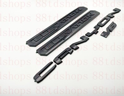 OVERLAY Gloss Black Door Rear Elevation Canyon Letter Emblem 2021-2022 Canyon V6