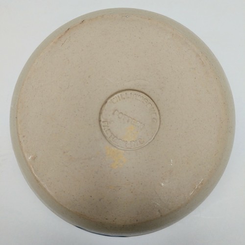 Williamsburg Salt Glaze Pottery Low Profile Candle Stick Holder w/Handle Cobalt - Picture 6 of 8