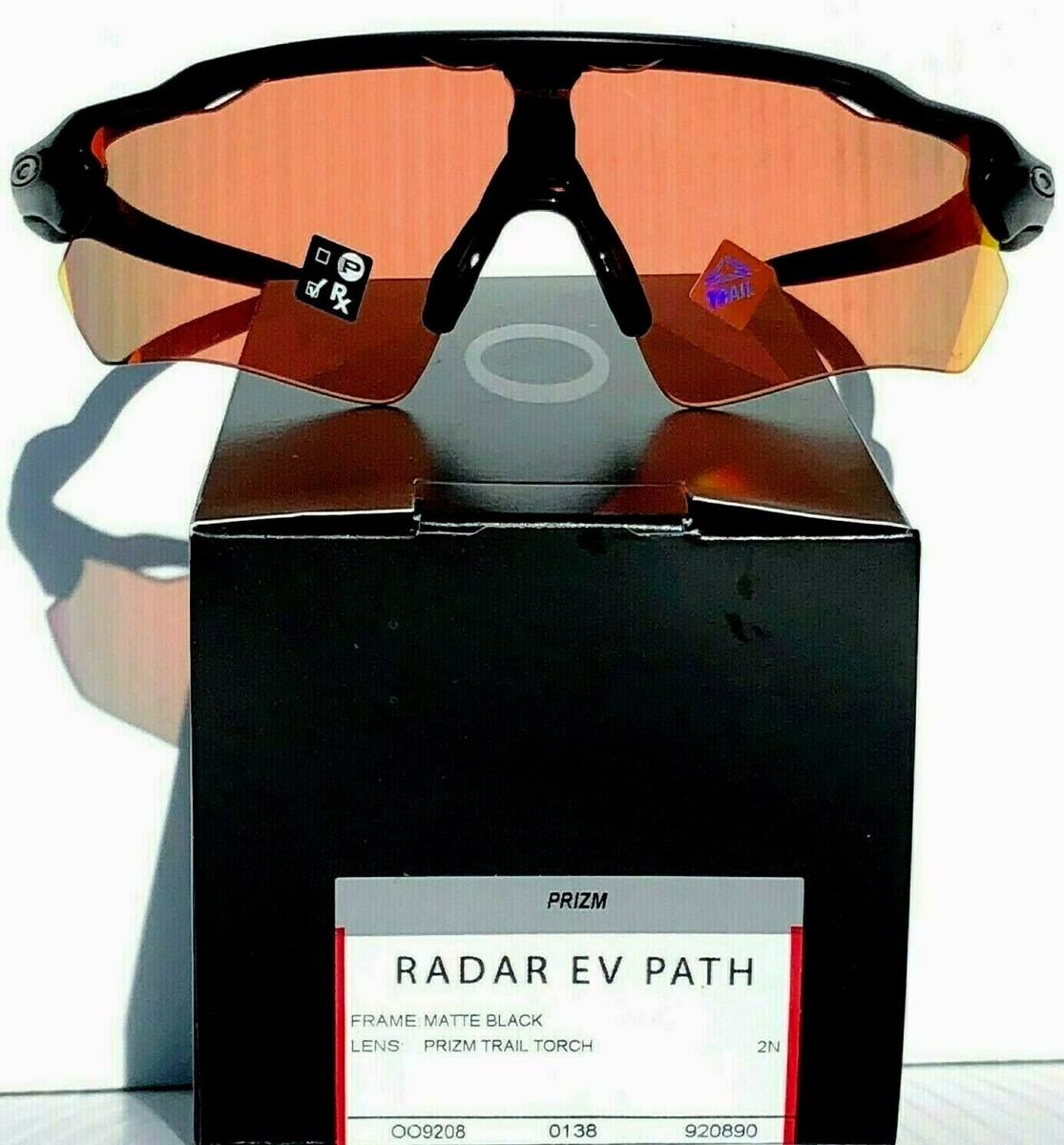 NEW* Oakley RADAR EV PATH Matte Black PRIZM Torch Trail Cycling