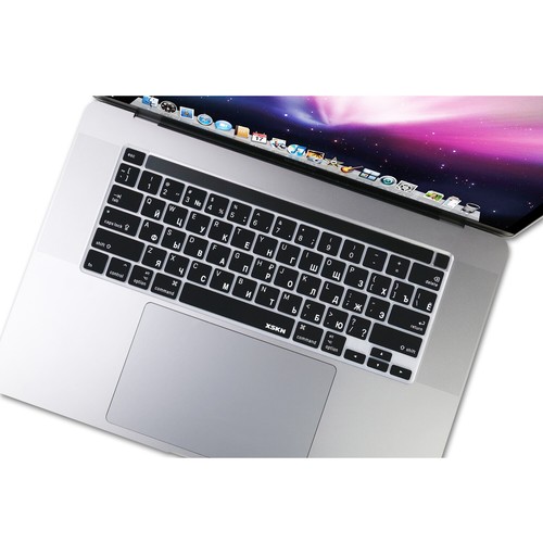 XSKN Russian Silicone Keyboard Cover Skin for Macbook Pro 13.3/16 inch Touch Bar - Picture 5 of 15