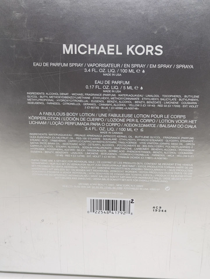 Michael Kors Original Perfume Clásico Para Mujer Eau De Parfum EDP 3.4o.z-100 ml Foto 4 de 4