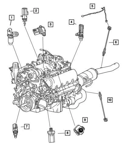 Sensor de presión absoluta colector Dodge Dakota 2001 genuino Mopar 56041018 Foto 3 de 3