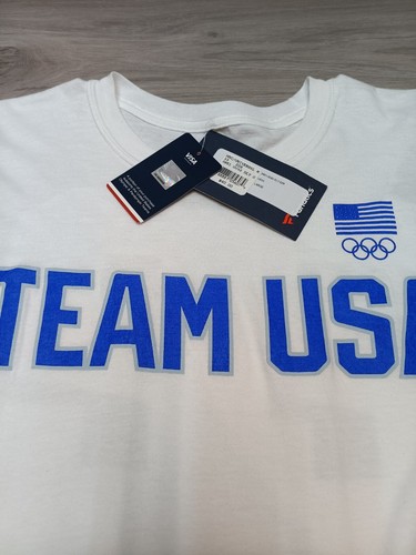 Team USA Fanatics 2022 Winter Olympics Team Rep Long Sleeve T-Shirt - White NWT - Picture 5 of 17