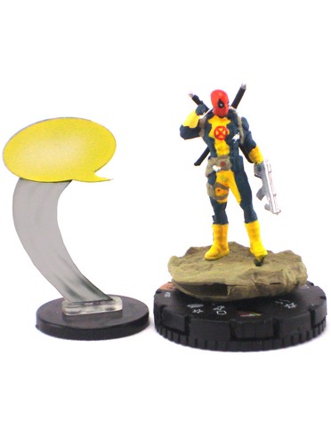 Marvel Heroclix Deadpool #101 Limited Edition Figure OP LE w/Card Word Balloon - Afbeelding 1 van 4