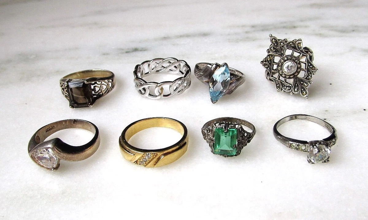 Vintage sterling silver rings cheap ebay