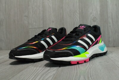 69 Adidas Retropy P9 Men's Sneakers Black Multi Boost Shoes Q47100