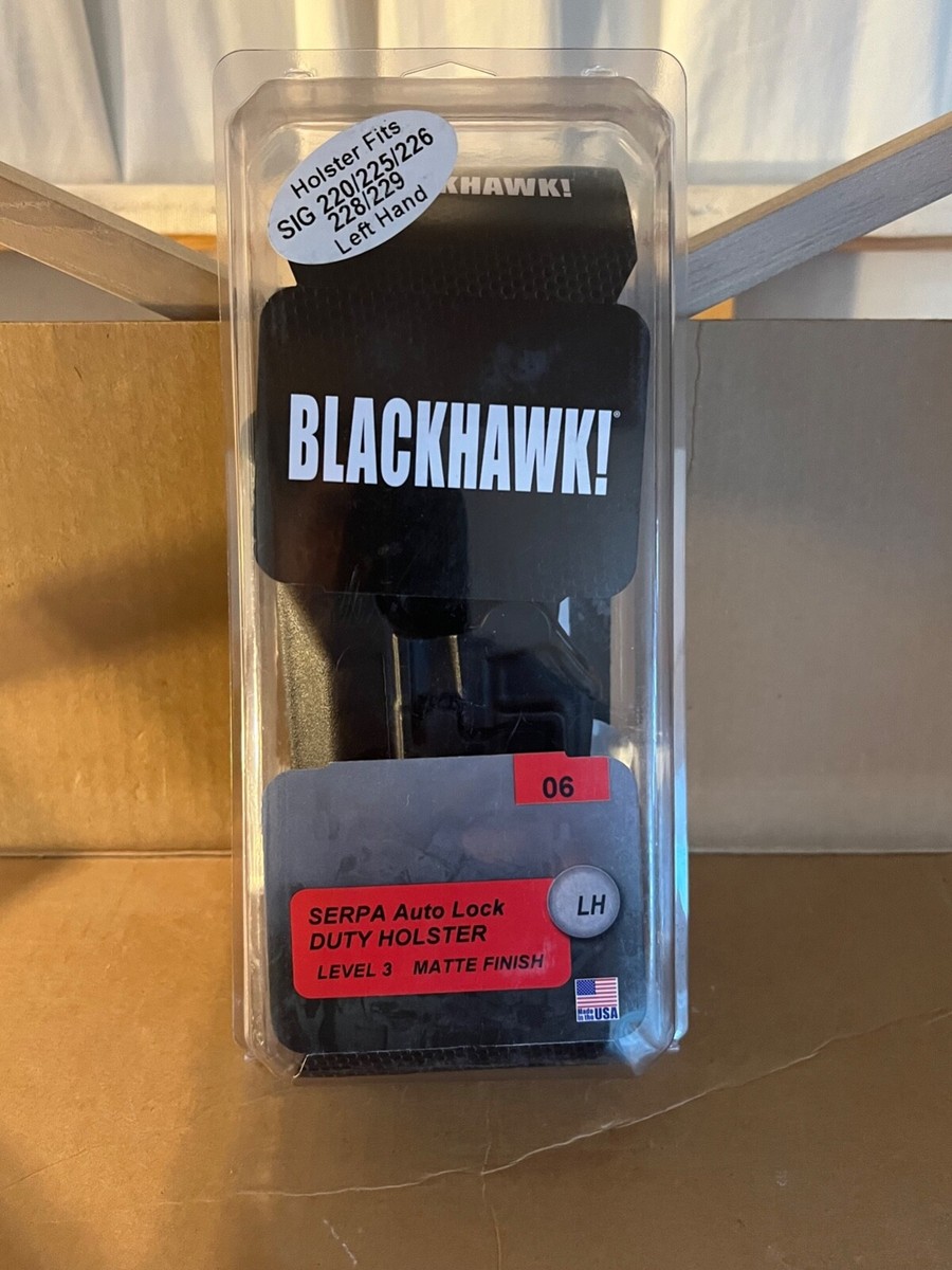 BlackHawk Serpa Auto Lock Duty Holster Level 3 LH Sig 220 225 226
