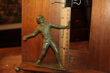 Vintage Marx 6" WWII Plastic Toy Soldier US Army with Grenade