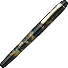 Pluma Estilográfica Platino #3776 Siglo Kaga Hira Maki-e SANSUI 14K Oro Nuevo en Caja M Nuevo en Caja