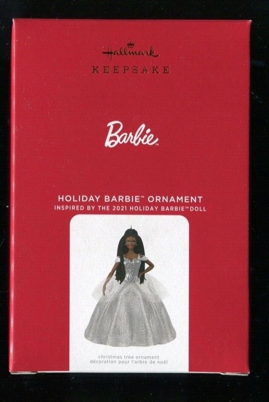 2021 Hallmark Ornament - BLACK HOLIDAY BARBIE - 7th in Series - New in Box