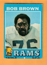 Bob Brown Los Angeles Rams 1971 Topps #16 HOF Nebraska Cornhuskers
