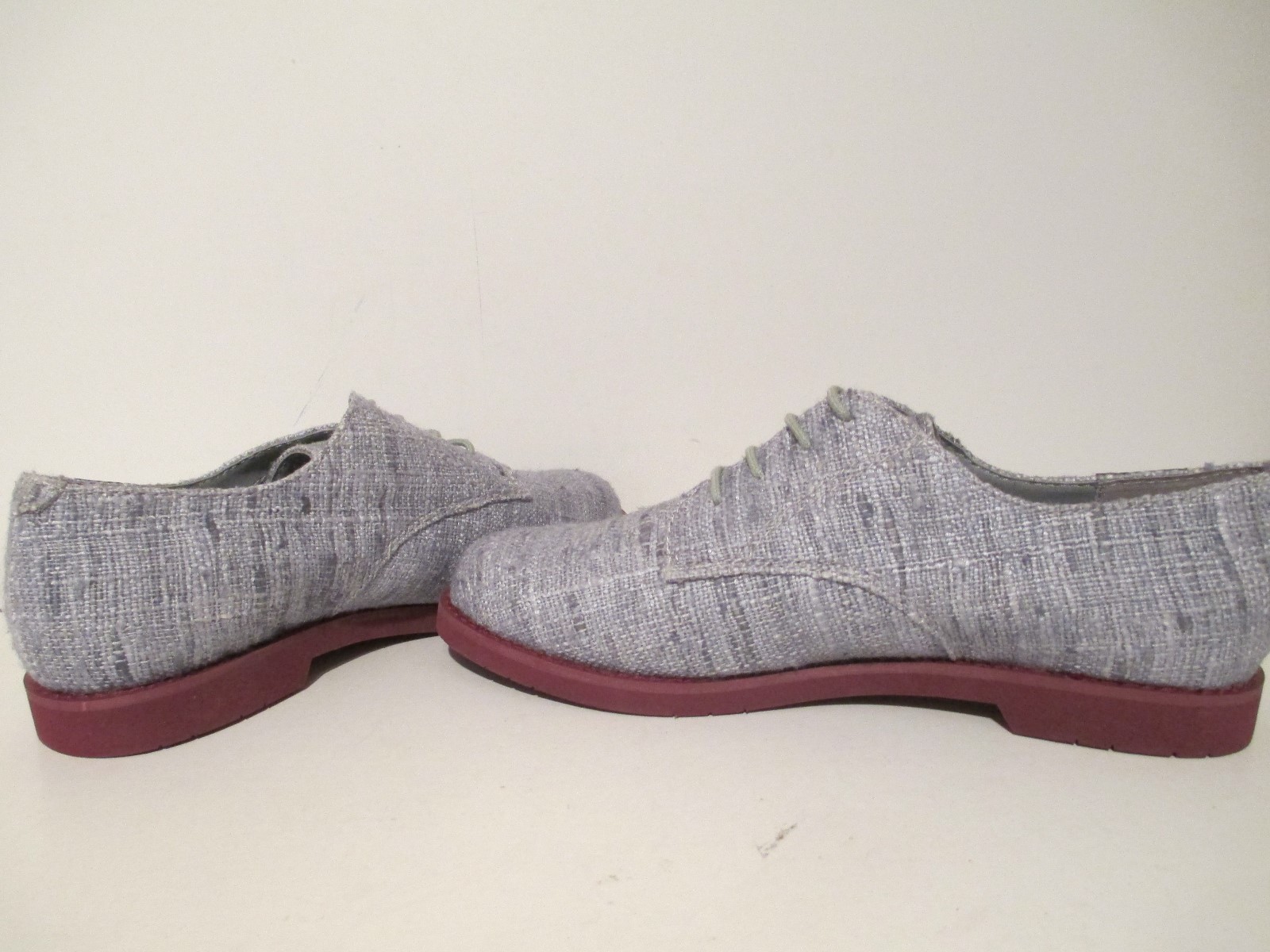 SAOLA Scarpe Oxford Bass Donna Ely 2 Valencia Tessuto Stringate Osso Lt. Blu Navy Tg 6
