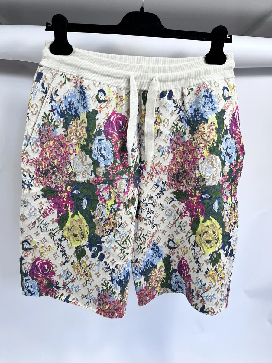 Louis Vuitton Black 'Jamaican Flower' Shorts