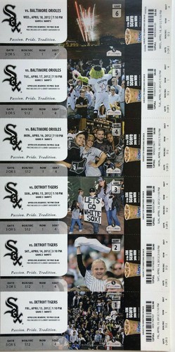 2010-2011-2012-2013 Chicago White Sox Season Ticket Stubs - Mint Condition! - Picture 7 of 8