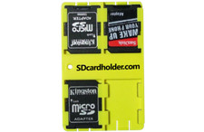 Yellow Standard size SD Card Holder Storage Case SD/SDHC/SDXC USA Shipper 