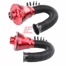  Red  Universal Air Intake Filter Induction Kit with Cold Air Feed Pipe 