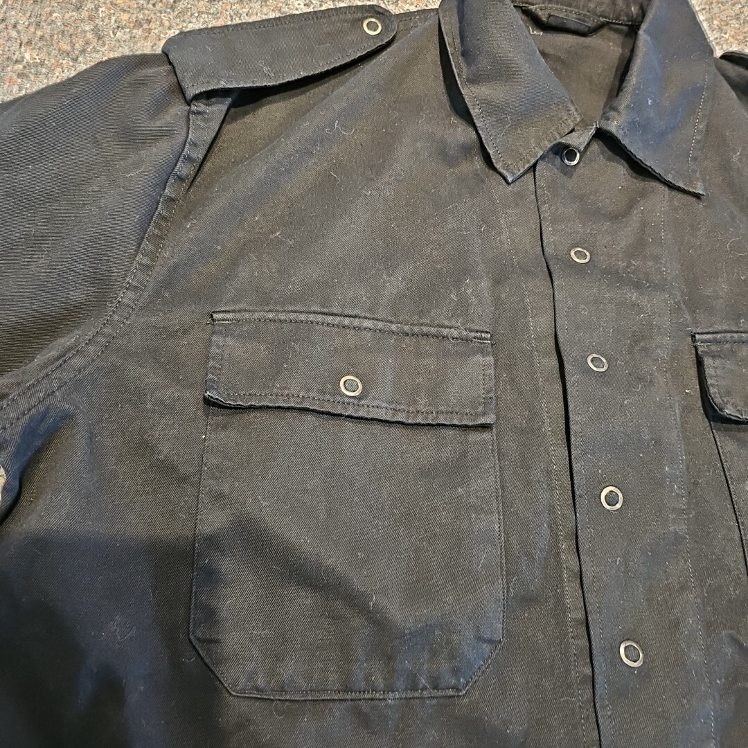 Begetex ABL VTG Black Long Sleeve Snap Up Shirt 1984 Euro
