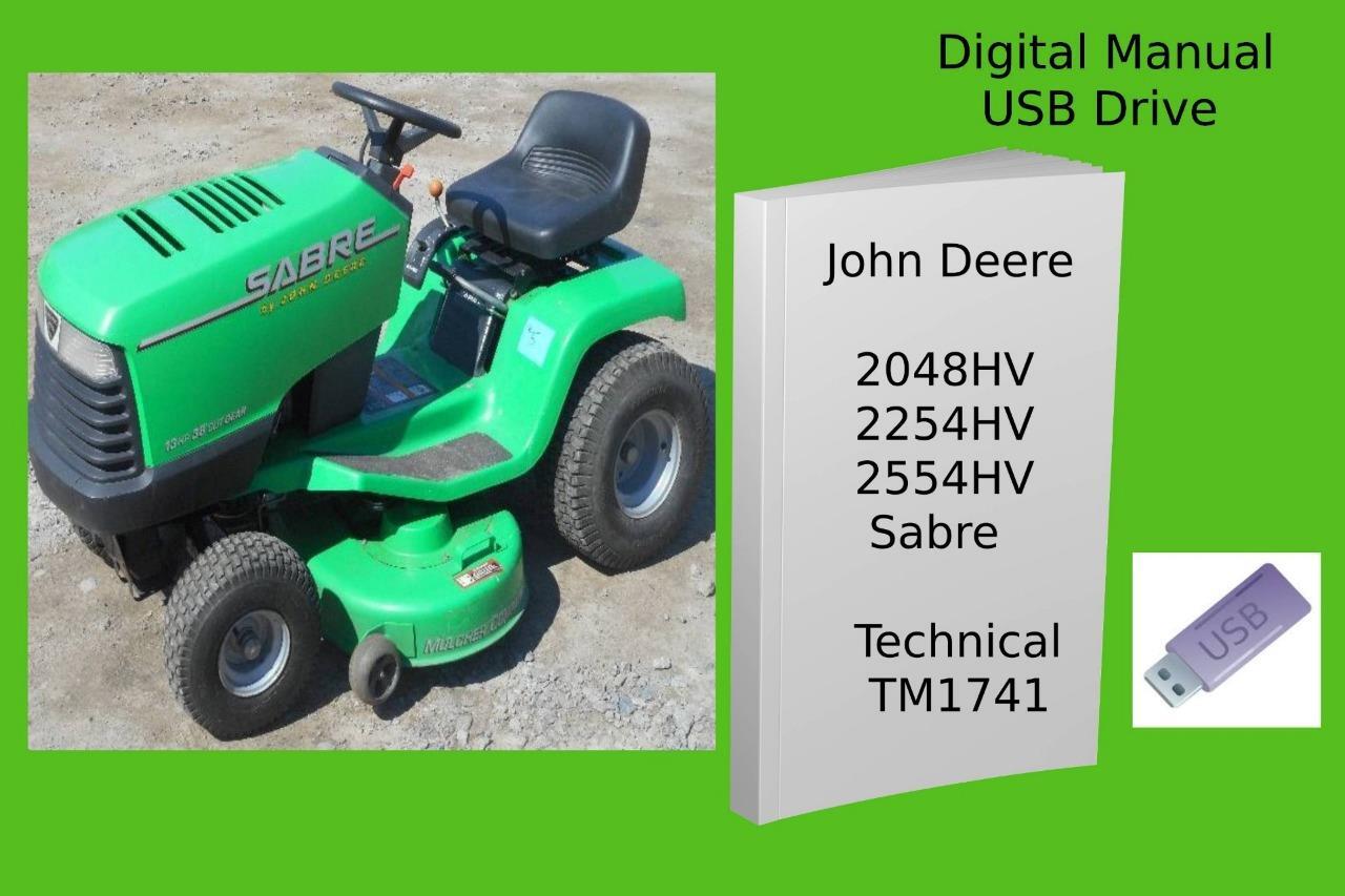 John Deere 2048HV 2254HV 2554HV Sabre Garden Tractor Technical Manual