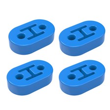 ?Universal Heavy Duty Exhaust Hanger Kit - 4x EPDM Rubber Insulator Mounts(Blue)