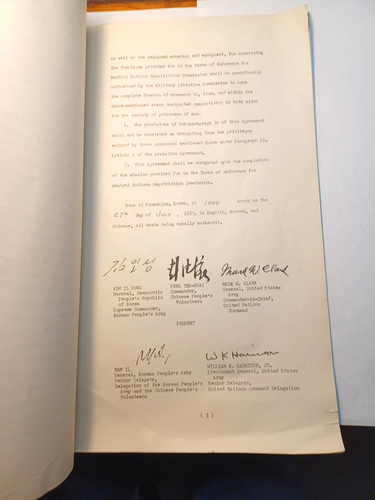 4/27/1953 Korea Temporary Agreement Supplementary To The Armistice JRR12 - Picture 6 of 10