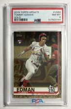 2019 Topps Update Series TOMMY EDMAN Gold /2019 Rookie Card #US84 PSA 8. rookie card picture