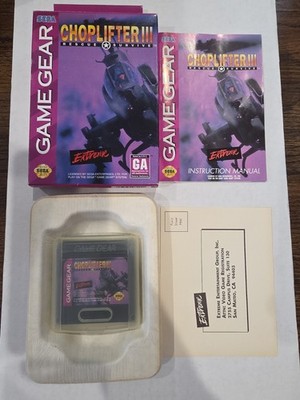 Sega Game Gear Choplifter III 3 Rescue Survive CIB Complete Excellent Tested