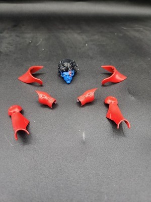 Marvel Legends Custom Nightcrawler AoA Head And Armor Kit 1/12 Scale Painted