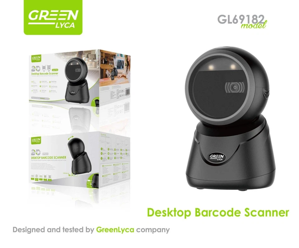 Desktop 2D Barcode Scanner USB – QR & Strichcode Leser – Kassen-Scanner POS - Bild 3 von 3