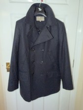 Musto Wool Tweed Pea Coat Sailing Xl Excellent Condition