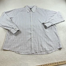 Jos A Bank Shirt Mens XL Striped Traveler Travel Tech Tailored Fit Button Up EUC