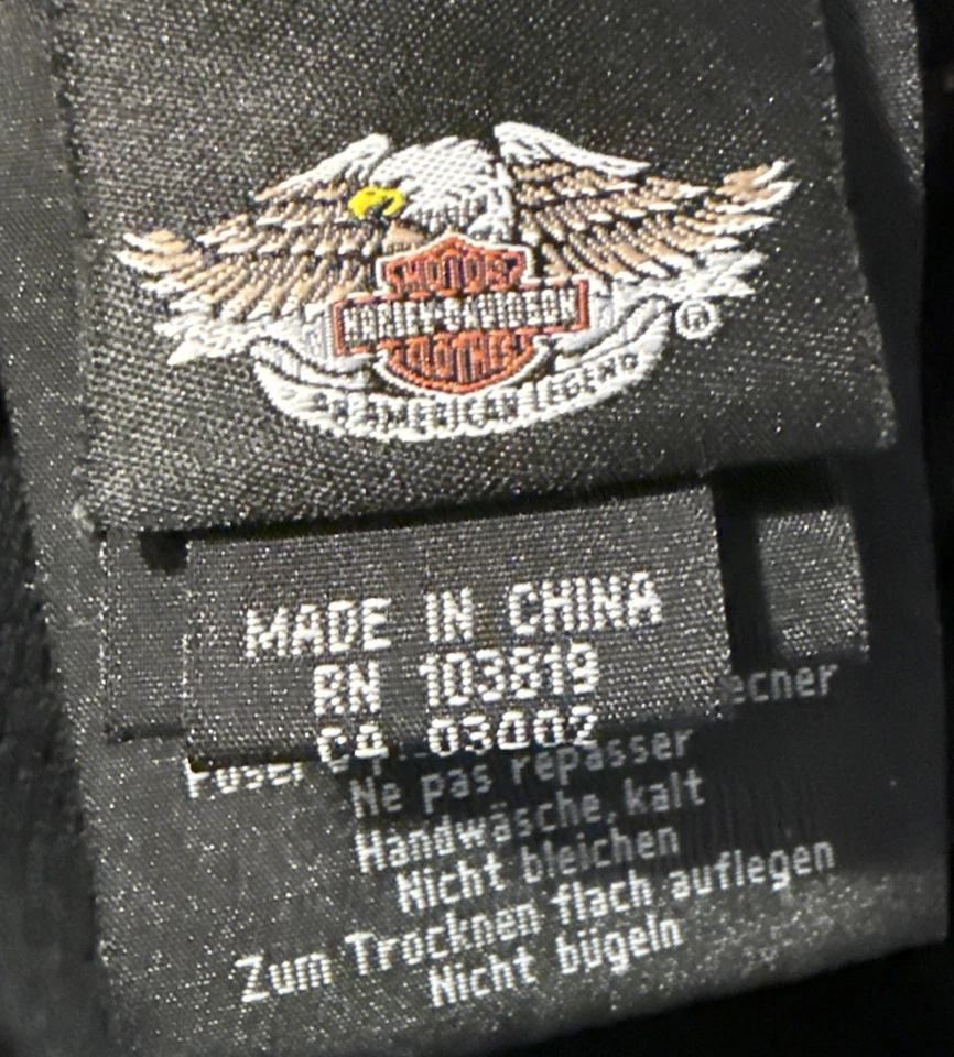 Harley Davidson All Over Beanie Flame Fire Black Orange Men Hat Bike Cap - Image 3 of 4