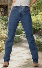 Wrangler Women's Cowboy Cut Natural Rise Tapered Leg Jeans 9/10x34 NWT
