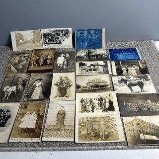 Antique Postcards Some Real Photo Lot Of 23 Pieces