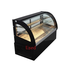Used! 220V Refrigerated Cake Display Case 135L Commercial Glass Pastry Showcase