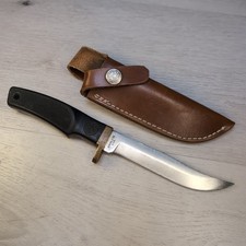 Vintage Smith & Wesson USA Fixed Blade Sportsman Knife Hunting W/ Sheath Nice