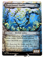 MTG Deepchannel Duelist (Borderless, FOIL) Lorwyn Eclipsed 0333 NM Magic