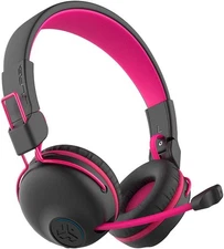JLab JBuddies Play Gaming Wireless Kids Headset, Pink, 22+ Hour Bluetooth 5 Play