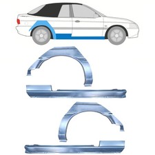 Sill and rear wing repair panel for Ford Escort 1995-2000 / CABRIO / Set
