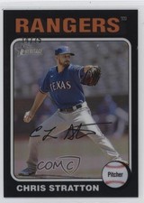 2024 Topps Heritage High Number Chrome Black Border 14/75 Chris Stratton 1e8j