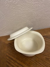 Anchor Hocking USA Microceram 12oz Casserole Dish & Lid Mini Ceramic Ovenware