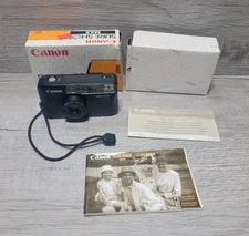 Canon Sure Shot Max 35mm Point & Shoot Film Camera W/ Box  WORKS - READ